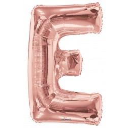  34" SP: Rose Gold Shape Letter E