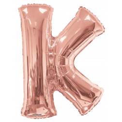  34" SP: Rose Gold Shape Letter K