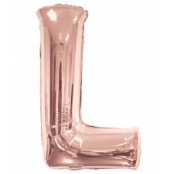  34" SP: Rose Gold Shape Letter L