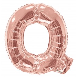  34" SP: Rose Gold Shape Letter Q