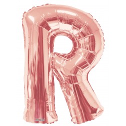  34" SP: Rose Gold Shape Letter R