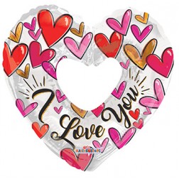  36" SP: PR Trendy Hearts Shape