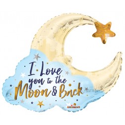  36" SP: PR I Love You Moon Shape