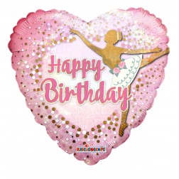 18" SP: PR Bday Ballerina Holographic