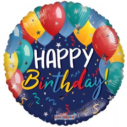 18" SP: PR Bday Festive Balloons