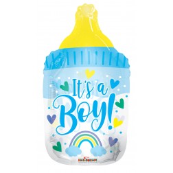 36" SP: PR ItS A Boy Bottle Clear View