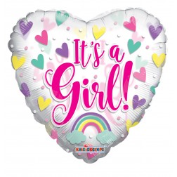 18" SP: PR ItS A Girl Hearts Clear View