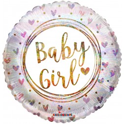 09" PR Baby Girl Ring and Hearts Holographic