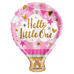 18" SP: PR Hello Little One Pink Balloon