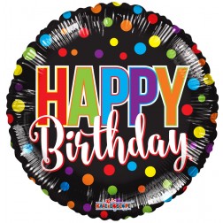 18" SP: PR Happy Birthday Dots GB