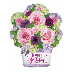 18" SP: PR Birthday Flower Basket Shape