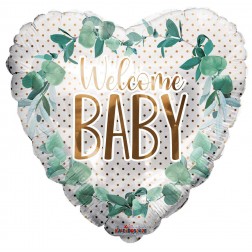 18" SP: PR Welcome Baby Dots And Flowers