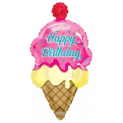 36" SP: PR Birthday Ice Cream Shape