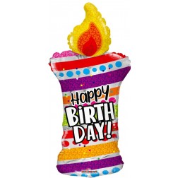 36" SP: PR Bday Candle Shape