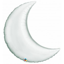 35" Crescent Moon Silver