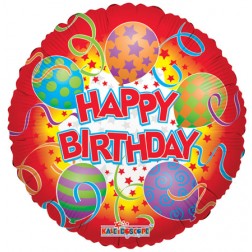 18" SP: Birthday Printed Balloons