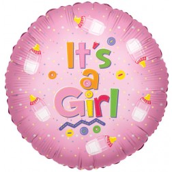 18" SP: SV It's A Girl Baby Bottle