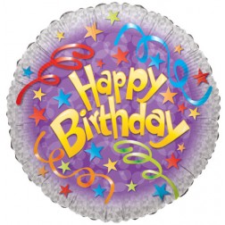 36" SP: Birthday Streamers Round