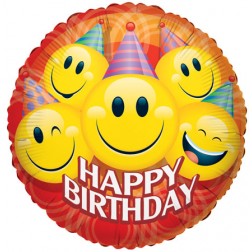 36" SP: Party Smilies Birthday