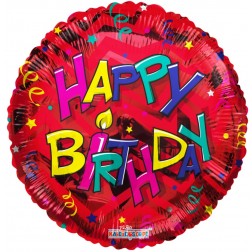 18" SP PR Happy Birthday Candle