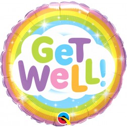 18" Get Well Rainbow (pkgd)