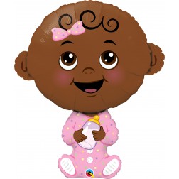 38" Baby Girl-Brown Skin Tone (pkgd)