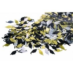 Confetti Grad Cap Gold, Silver & Black 0.5oz