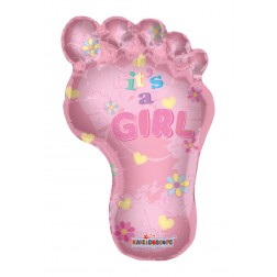36" SP: Baby Girl Footprint Shape