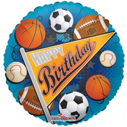 18" SP: SV Birthday Sports Pennant