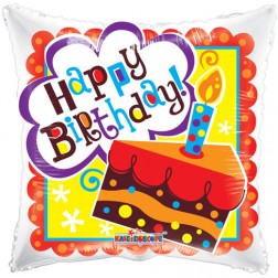 18" SP: SV Happy Birthday Cake Gellibean