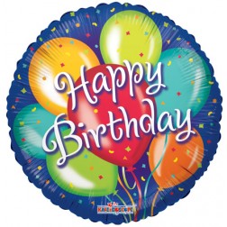 18" SP: Birthday Balloons In Blue