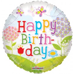 18" SP: Birthday Landscape Clear View
