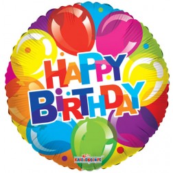 18" SP: Birthday Shiny Balloons
