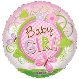 18" SP: Baby Girl Butterfly Clear View