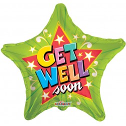 18" SP: Get Well Green Star