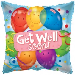 18" SP: Get Well Latex Balloons