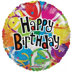 18" SP: BIRTHDAY BALLOONS HOLOGRAPHIC