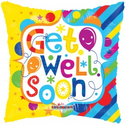 18" SP: GET WELL FRAME GELLIBEAN