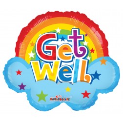 18" SP: RAINBOW GET WELL SHAPE