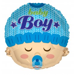 18" SP: BABY BOY HEAD SHAPE
