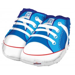18" SP: BABY SHOES BLUE SHAPE