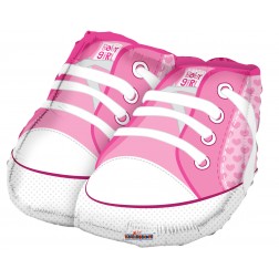 18" SP: BABY SHOES PINK SHAPE