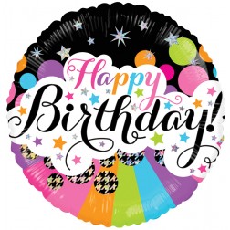 18" SP: BIRTHDAY LITTLE STARS HOLOGRAPHIC