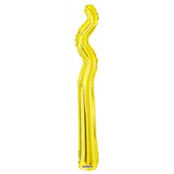 AirFilled 14" SC Kurly Zig Zag Yellow