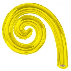 AirFilled 14" SC Kurly Spiral Yellow