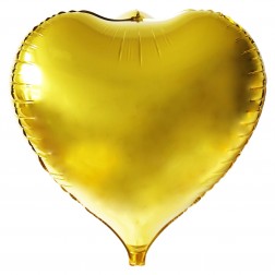 18" 3D Heart Gold