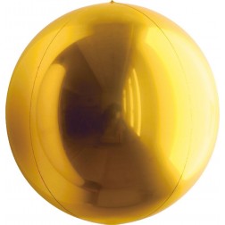 7" Metallic True/Deep Gold Balloon Ball