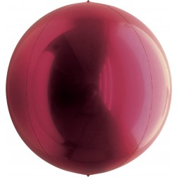 7" Metallic Wine Red Balloon Ball