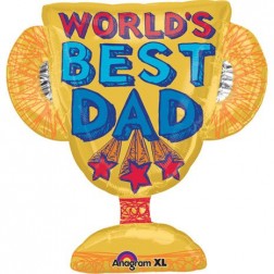 SuperShape Best Dad Trophy