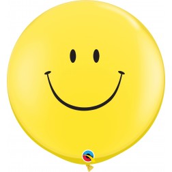 3ft Smile Face (Blk) Yellow 02Ct